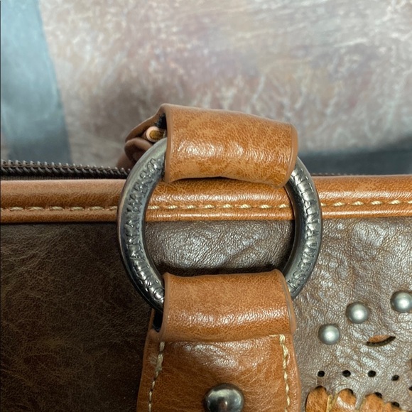 MONTANA WEST : Dark Brown Structured Tote Bag with Vegan Leather Material - Picture 13 of 15
